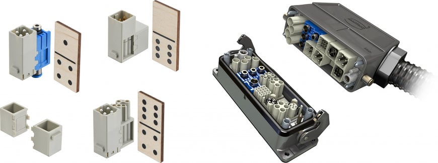 Nouvel Han® Domino module de HARTING, toujours plus modulaire et 2 fois plus flexible 